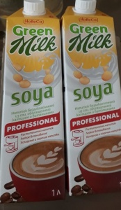Напиток соевый, обогащенный кальцием и витаминами "Soya professional"Green Milk" 1 л*12шт/кор, 