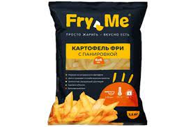 Картофель фри с панировкой,6*6 мм, 2,5 кг/шт,5 шт/кор,Fry me,Россия
